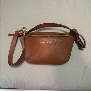 Poppy & Peonies Tan Crossbody Bag sidekick